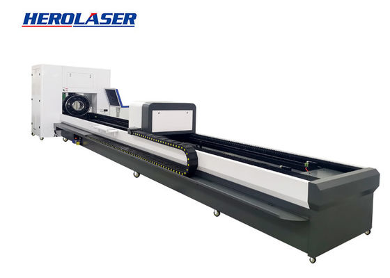 High Accuracy CNC Laser Tube Cutting Machine , Purple Horn Welding