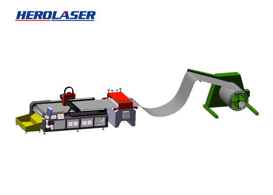 750W 10000mm/min Sheet Metal Fiber Laser Cutting Machine Automatic