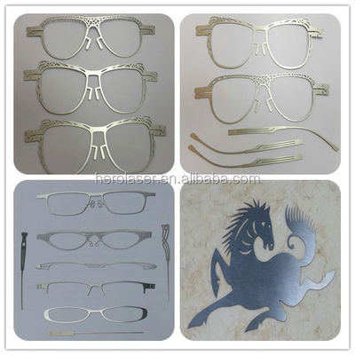 Purple Horn 1500W High Precision Laser Cutting Machine For Glasses SS Metal